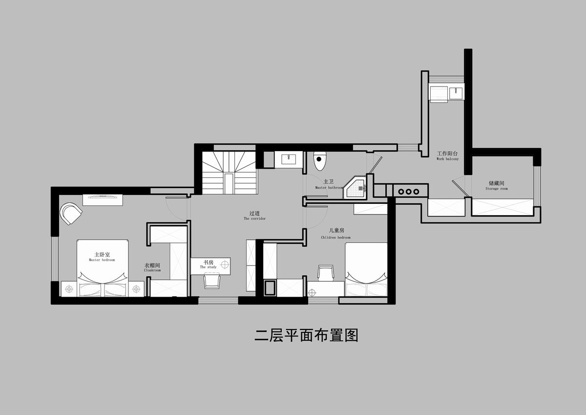 88m?上跃 鲁能泰山七号 美式 装修案例|金州-大连-大连k1体育装饰官网