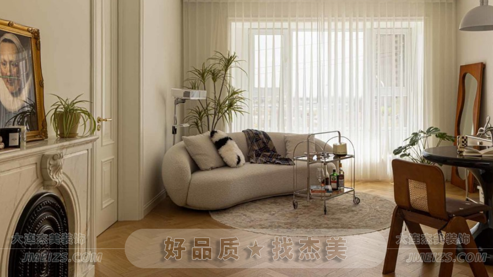 大连装修潮流趋势之现代程序混搭/自由浪漫灵动温馨A客厅卧室-大连k1体育装饰官网