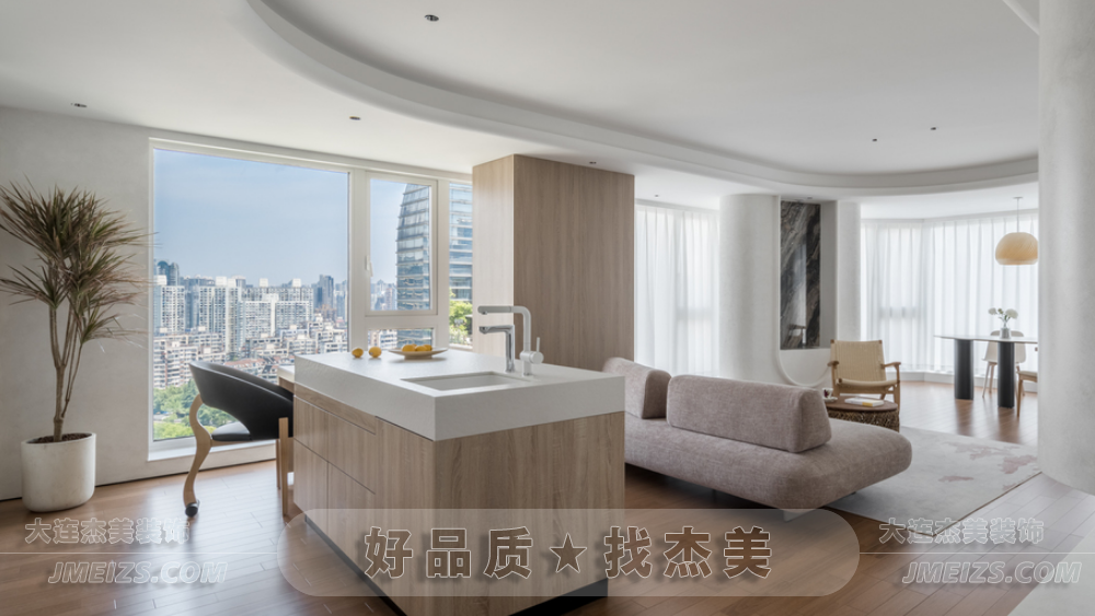大连装修潮流趋势之现代简约/随心灵动清风若云A玄关客厅-大连k1体育装饰官网