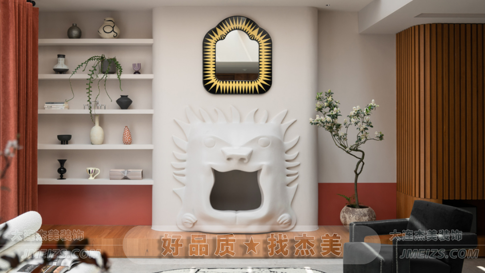 大连装修潮流趋势之原木混搭/自我性格自在生涯A玄关客厅-大连k1体育装饰官网