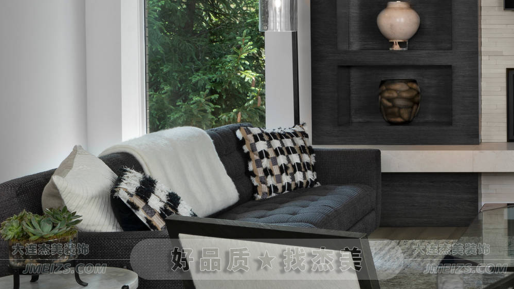 大连装修潮流趋势之现代简约/是非美学经典别墅A休闲区&客厅-大连k1体育装饰官网
