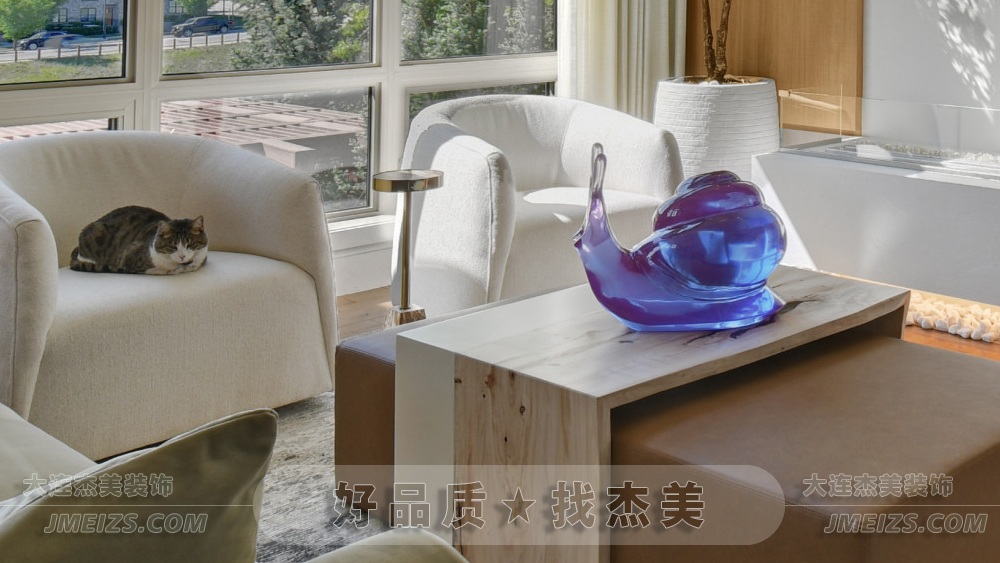 大连装修潮流趋势之现代简约/清白清雅清静自然A客厅空间-大连k1体育装饰官网