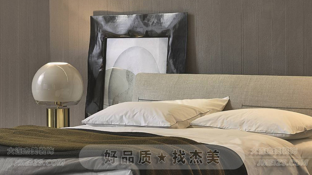 大连装修潮流趋势之轻奢风/现代轻奢浪漫光影之卧室空间-大连k1体育装饰官网